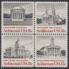 !a! USA Sc# 1779-1782 MNH BLOCK - Architecture - Ungebraucht