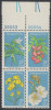 !a! USA Sc# 1783-1786 MNH BLOCK W/ Top Margins & Plate-# (UL/39053) - Endangered Flora - Unused Stamps