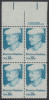 !a! USA Sc# 1821 MNH BLOCK W/ Top Margins & Copyright Symbol - Frances Perkins - Unused Stamps