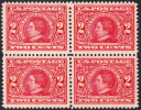 !a! USA Sc# 0370 MNH BLOCK (a1) -William H. Seward - Ungebraucht