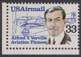 !a! USA Sc# C113 MNH SINGLE From Lower Left Corner - Alfred V. Verville - 3b. 1961-... Ungebraucht