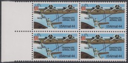 !a! USA Sc# C115 MNH BLOCK W/ Left Margins (a01) -Transpacific Airmail - 3b. 1961-... Ungebraucht