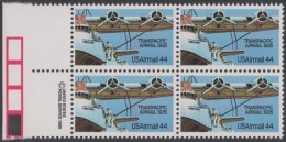 !a! USA Sc# C115 MNH BLOCK W/ Left Margins & Copyright Symbol - Transpacific Airmail - 3b. 1961-... Neufs