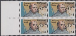 !a! USA Sc# C116 MNH BLOCK W/ Left Margins (a01) - Fr. Junipero Serra - 3b. 1961-... Nuovi