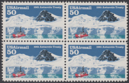 !a! USA Sc# C130 MNH BLOCK - Antarctic Treaty - 3b. 1961-... Nuevos
