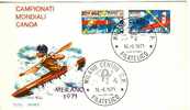 ITALIA FDC \"ROMA\"  1971  CAMPIONATI MONDIALI DI CANOA A MERANO - Canoa