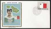 SA258.-.U.N. / O.N.U - SILK COVER- MALTA  //  MALTA  FLAG- BEAUTIFUL COVER. - Covers