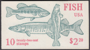 !a! USA Sc# 2209a MNH BOOKLET(10) - Fish - 1981-...