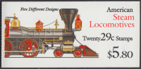 !a! USA Sc# 2847a MNH BOOKLET(20) - Locomotives - 1981-...