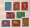 POLAND 1966 8th EUROPEAN ATHLETIC CHAMPIONSHIPS In BUDAPEST Set MNH - Unused Stamps