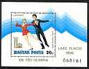 HONGRIE 1979, 1 Bloc PATINAGE ARTISTIQUE, J.O. LAKE PLACID, Neuf / Mint. R313 - Patinage Artistique