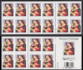 !a! USA Sc# 3355a MNH BOOKLET(20) Double-sided - Madonna And Child - 3. 1981-...