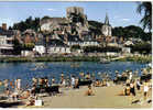 Carte Postale   41.  Montrichard  La Plage, Le Donjon Et L'église Ste-Croix - Montrichard