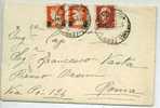 101)raccomandata Con 2x2,50£ Sù 1,75£ Imperiale+2£ PM Imperiale Da Catania A Roma Il 27-6-1945 - Storia Postale