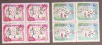 2003 (Zumstein 1101, 1102) Diddl - Liebesbrief, Flugpost - Viererblocks ** - Unused Stamps