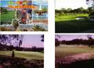 4 Carte De Golf / 4 Golf Postcard - Golf