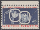 !a! USA Sc# 1131 MNH SINGLE W/ Top Margin - St. Lawrence Seaway - Nuovi