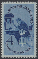 !a! USA Sc# 1155 MNH SINGLE (Gum Sl. Damaged / A1) - Handicapped - Unused Stamps