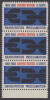 !a! USA Sc# 1233 MNH Vert.STRIP(3) W/ Bottom Margin - Emancipation Procl. - Unused Stamps