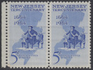 !a! USA Sc# 1247 MNH Horiz.PAIR W/ Left Margin - New Jersey - Unused Stamps