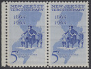 !a! USA Sc# 1247 MNH Horiz.PAIR W/ Left Margin - New Jersey - Nuovi