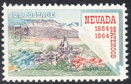 !a! USA Sc# 1248 MNH SINGLE (a1) - Nevada Statehood - Nuovi