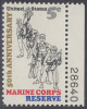 !a! USA Sc# 1315 MNH SINGLE W/ Right Margin & Plate-# 28640 - Marine Corps Reserve - Unused Stamps