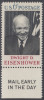 !a! USA Sc# 1383 MNH SINGLE W/ Bottom Margin & Mail Early - Dwight D. Eisenhower - Ongebruikt