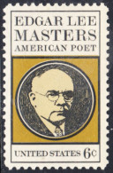 !a! USA Sc# 1405 MNH SINGLE - Edgar Lee Masters - Nuovi