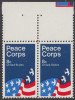 !a! USA Sc# 1447 MNH Horiz.PAIR W/ Top Margins -Peace Corps - Unused Stamps