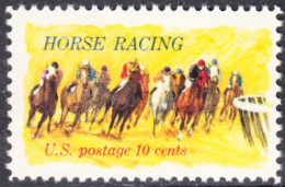 !a! USA Sc# 1528 MNH SINGLE - Horse Racing - Unused Stamps