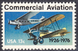!a! USA Sc# 1684 MNH SINGLE - Commercial Aviation - Nuovi