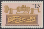 !a! USA Sc# 1705 MNH SINGLE (right Side Cut) - Sound Recording - Ungebraucht