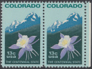 !a! USA Sc# 1711 MNH Horiz.PAIR W/ Right Margin - Colorado - Nuevos