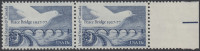 !a! USA Sc# 1721 MNH Horiz.PAIR W/ Right Margin - Peace Bridge - Unused Stamps
