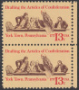 !a! USA Sc# 1726 MNH Vert.PAIR W/ Right Margins - Articles Of Confederation - Unused Stamps