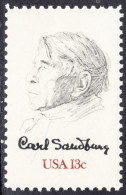 !a! USA Sc# 1731 MNH SINGLE - Carl Sandburg - Unused Stamps