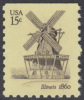 !a! USA Sc# 1741 MNH SINGLE (top Margin Cut) - Dutch Mill, Batavia - Ungebraucht