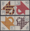 !a! USA Sc# 1745-1748 MNH SET Of 4 SINGLES - Quilts - Ungebraucht