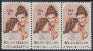 !a! USA Sc# 1824 MNH Horiz.STRIP(3) - Helen Keller - Ungebraucht