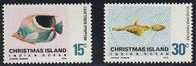 CHRISTMAS ISLANDS, TWO EXCELLENT GOOD FISH STAMPS - NEVER HINGED! - Christmaseiland