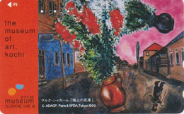 TC JAPON / 330-49903 - MARC CHAGALL Vase Fleur - PAINTINH JAPAN Free Phonecard Art Peinture France & Belarus - 04 - Malerei