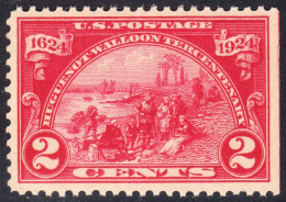 !a! USA Sc# 0615 MNH SINGLE (right Side Cut / A1) - Walloons Landing At Ft.Orange - Nuovi