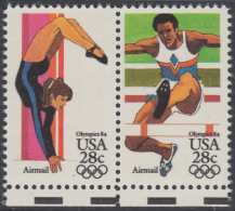 !a! USA Sc# C101+C102 MNH Horiz.PAIR W/ Bottom Margins - Summer Olympics - 3b. 1961-... Unused