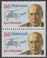 !a! USA Sc# C119 MNH Vert.PAIR - Igor Sikorsky - 3b. 1961-... Ongebruikt