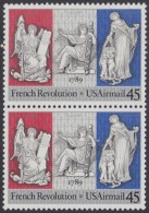 !a! USA Sc# C120 MNH Vert.PAIR - French Revolution - 3b. 1961-... Unused