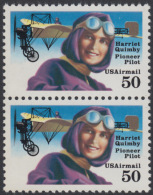 !a! USA Sc# C128 MNH Vert.PAIR - Harriet Quimby - 3b. 1961-... Ongebruikt