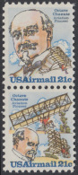 !a! USA Sc# C093-C094 MNH Vert.PAIR - Octave Chanute - 3b. 1961-... Unused