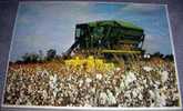 Agriculture,Machines,John Deer,Cotton,Field,postcard - Cultivation