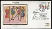 SA009-GREAT BRITAIN // INGLATERRA - FOLKLORE- 1981- - SILK COVER- FDC- BEAUTIFUL - 1981-1990 Decimal Issues